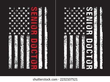 American Senior Doctor Design Template 