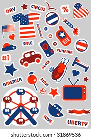 american set.Stickers for you
