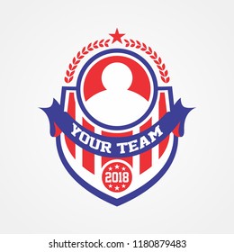 American Shield Crest Logo Template