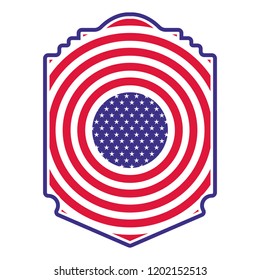 american shield isolated icon