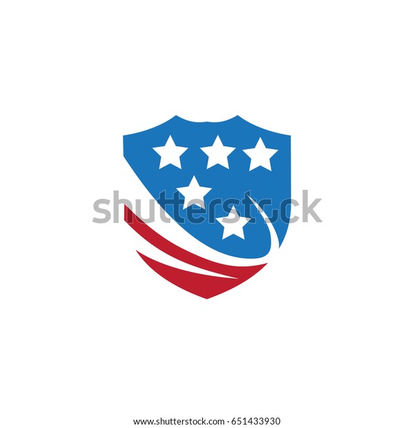 American Shield Logo Stock Vector (Royalty Free) 651433930 | Shutterstock