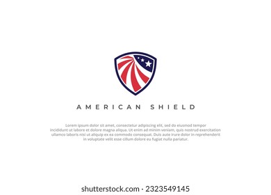 Logo-Emblem der amerikanischen Schutzschildkröte in den Farben Rot und Blau