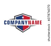 American shield logo template