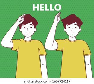 American Sign Language ASL - Hello