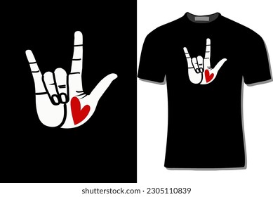 American Sign Language Love  Heart