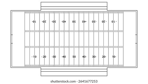 American soccer field scheme, american field scheme, strategy sports game, plan of championship, marker football diagram, tactic team vector illustration