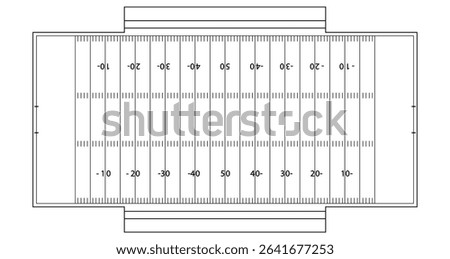 American soccer field scheme, american field scheme, strategy sports game, plan of championship, marker football diagram, tactic team vector illustration