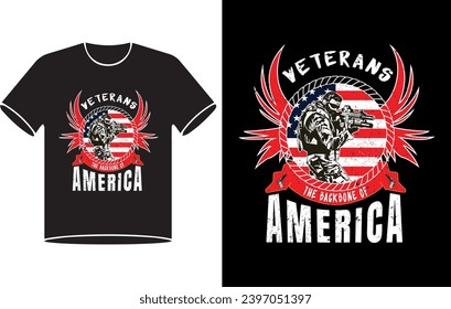 American solder vector t shirt design