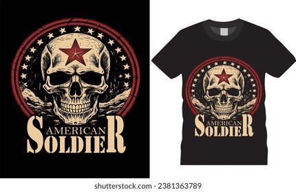 AMERICAN SOLDIER T SHIRT DESIGN