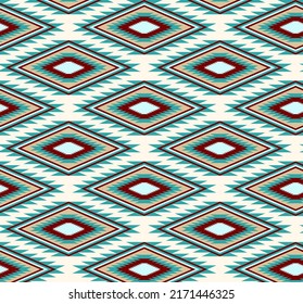 American Southwestern Seamless repeat pattern - Vector Illustration