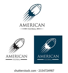 American sport football logo vector illustration design template