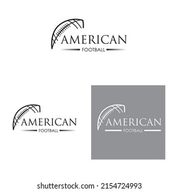 American sport football logo vector illustration design template