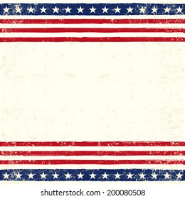 American square card. An american square background for a greeting card