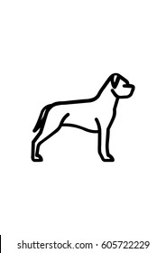 American Staffordshire Terrier Dog Icon Vector Stock Vector (Royalty ...