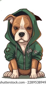 American Staffordshire Terrier dog - isolated vector illustration