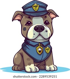 American Staffordshire Terrier dog - isolated vector illustration