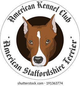 American Staffordshire Terrier vector icon