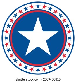 American star decorative symbol badge logo sign design element icon