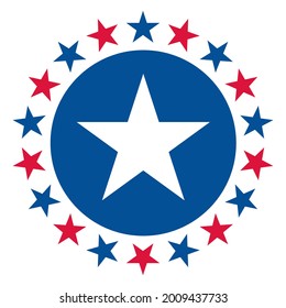 American Star Decorative Symbol Logo Sign Stock Vector (Royalty Free ...