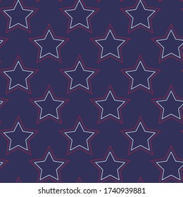 American star flag seanless pattern background