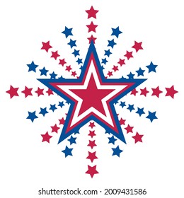 American star holiday symbol logo sign emblem icon