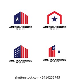 american star home house logo icon design template