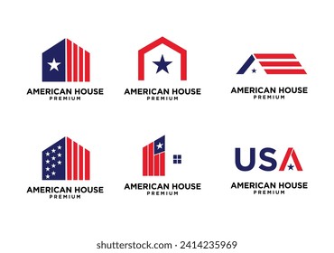 american star home house logo icon design template