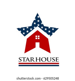 American Star House Award Logo Illustration