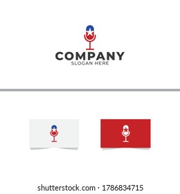 American Star Logo Design Template