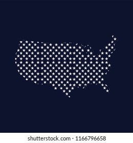 American star map logo icon vector template