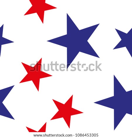 American Star Pattern white baccground.