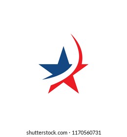 american star swoosh logo