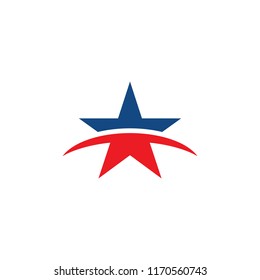 american star swoosh logo