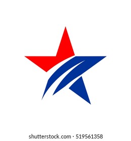 American Star Vector Logo Template Illustration Design. Vector EPS 10.