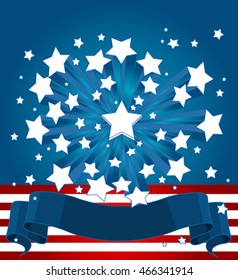 An American starburst background