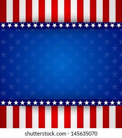 American starry background with stars and stripes