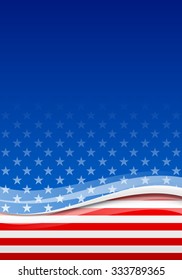 American starry background with stars and stripes