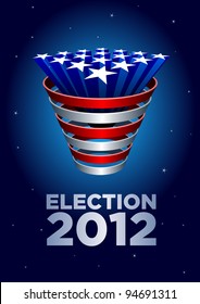 American Stars bunch Election 2012. Elements are layered separately in vector file.