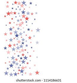 American stars confetti. Grunge Background for Celebration Holiday American President Day, memorial day.