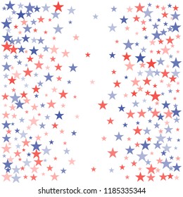 American stars confetti. Grunge Background for Celebration Holiday American President Day, memorial day.