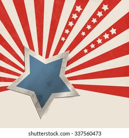 American stars and stripes - abstract USA flag