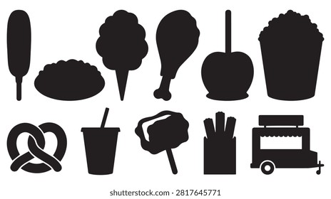 American State Fair Cider Press Wine Barrel and Beer Tasting Vector Silhouette Collection

This detailed vector collection features solid black silhouettes of American state fair beverage tasting and cider making exhibits. Perfect for craft beer festivals, winery branding, and country festival promotional graphics, this set includes clean shapes of wooden wine barrels, apple cider presses, beer mugs, sommelier tasting wine, crossed tap handles, fruit crusher hoppers, stacked barrel racks, grape leaves, wooden picnic tables, and timber shelter pavilions. Every element path is carefully rendered for sharp output and vector cutting applications without node errors.