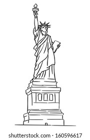 American Statue of Liberty for travel industry design. Jpeg version also available in gallery