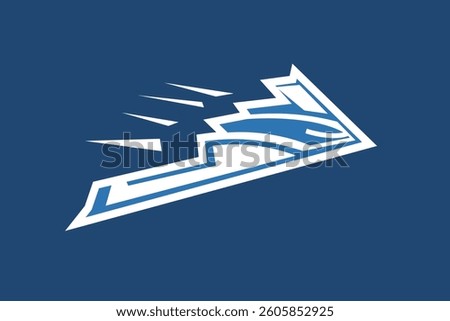 American Stealth Bomber jet icon vector illustration