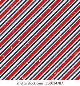 American Stripe Pattern In Grunge Style