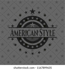 American Style black emblem