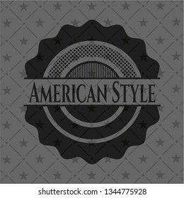 American Style realistic dark emblem