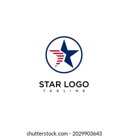 american style star design logo