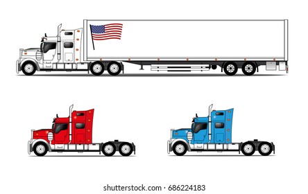 American style trucks set