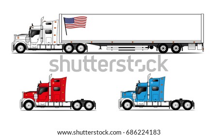 American style trucks set